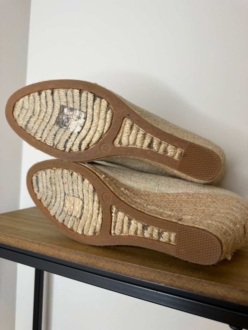 J. Crew Seville espadrille wedges in metallic canvas - Picture 10 of 11